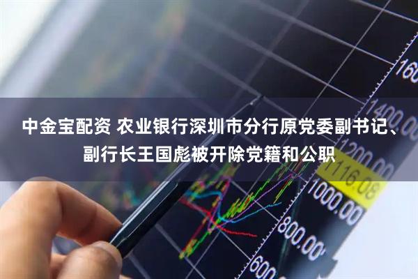 中金宝配资 农业银行深圳市分行原党委副书记、副行长王国彪被开除党籍和公职